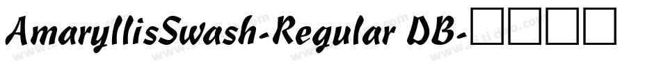 AmaryllisSwash-Regular DB字体转换